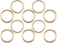 10 Serviettenringe Acryl Gold Ø 55mm